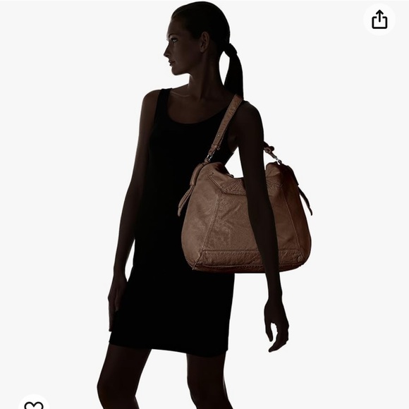 Liebeskind Berlin Medea double dye leather shoulder bag - Picture 2 of 16